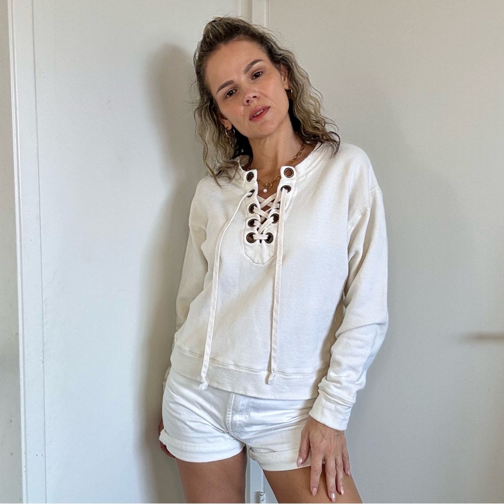 MOTHER The Tieup Easy Sweatshirt
